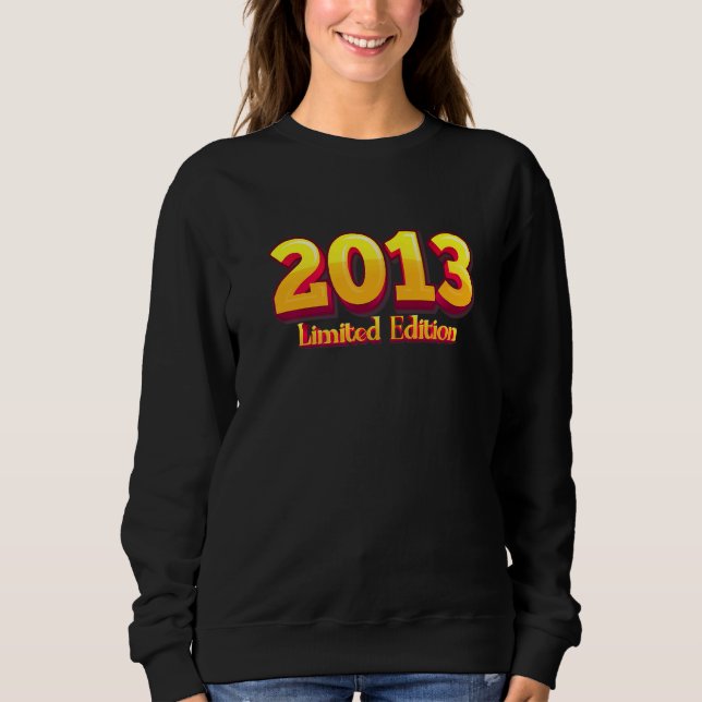 Sweatshirt 9e anniversaire garçon fille 9 ans 2013 3 (Devant)