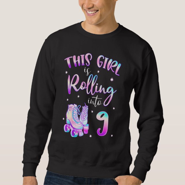 Sweatshirt 9ème Anniversaire Roulement En 9 Anniversaire Fill (Devant)