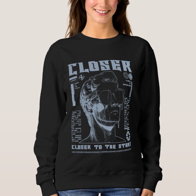 Sweatshirt A2K - Gras Graffiti urbain esthétique (Devant)
