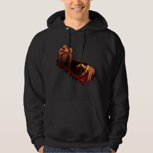 Sweatshirt à capuchon de zombi d'horreur de sweat