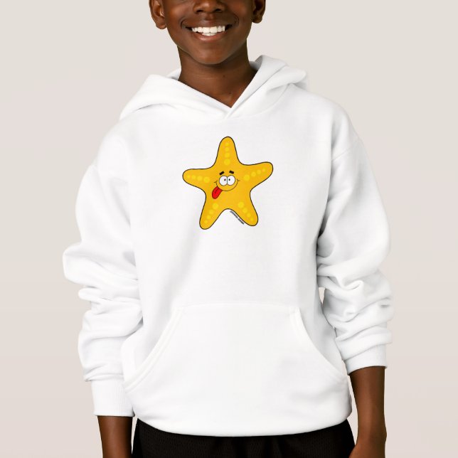 Sweatshirt à capuchon pour enfants Starfish (Devant)