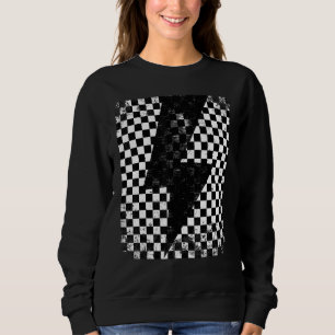 Sweatshirt à damiers Éclair Tonnerre Tableau de bord