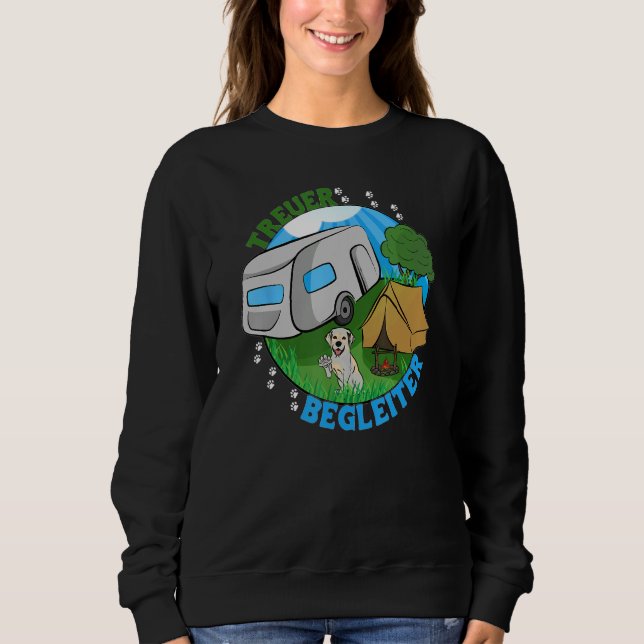 Sweatshirt A faithful companion clothing for campers and dog  (Devant)