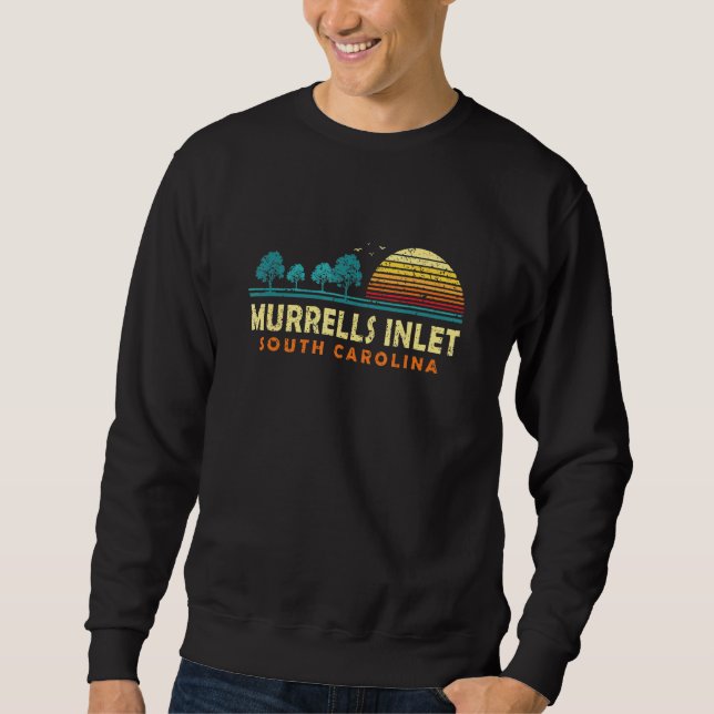 Sweatshirt À feuillage persistant Sunset Murrells Inlet Fores (Devant)