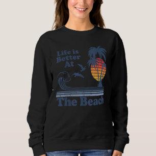 Sweatshirt À la plage Rétro Vintage 80s 70s Vacances 1