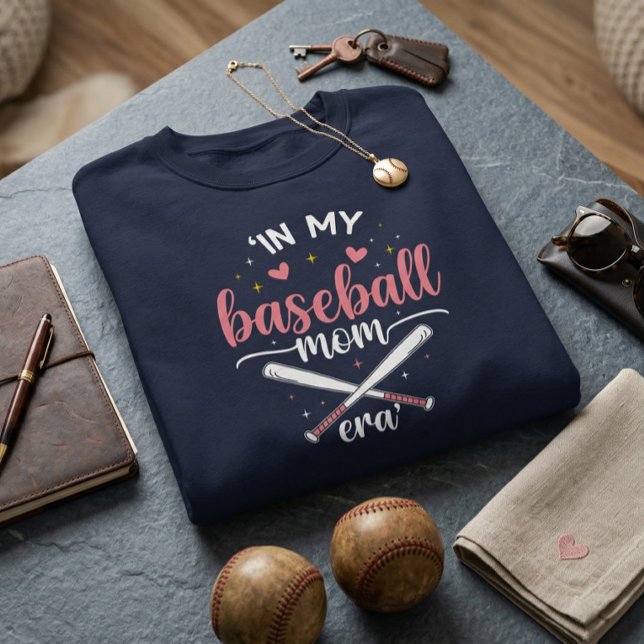 Sweatshirt À l'ère de ma maman de baseball Drôle de maman de  (In My Baseball Mom Era Sweatshirt)