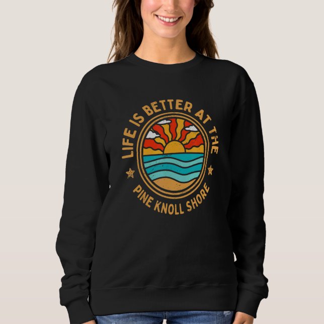 Sweatshirt à l'Humour Pine Knoll Shore Beach (Devant)