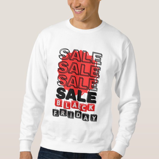 Sweatshirt A logo that suggests Black Friday sales is uniquel (Devant)