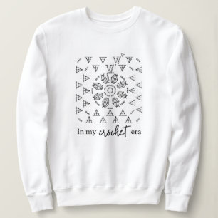 Sweatshirt À Mon Ère Crochet (Blanc)