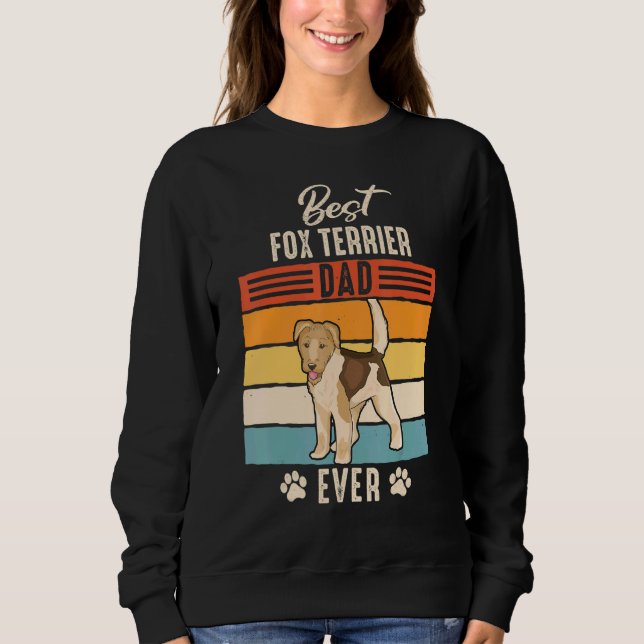 Sweatshirt À poils durs Fox Terrier Chien papa Père (Devant)