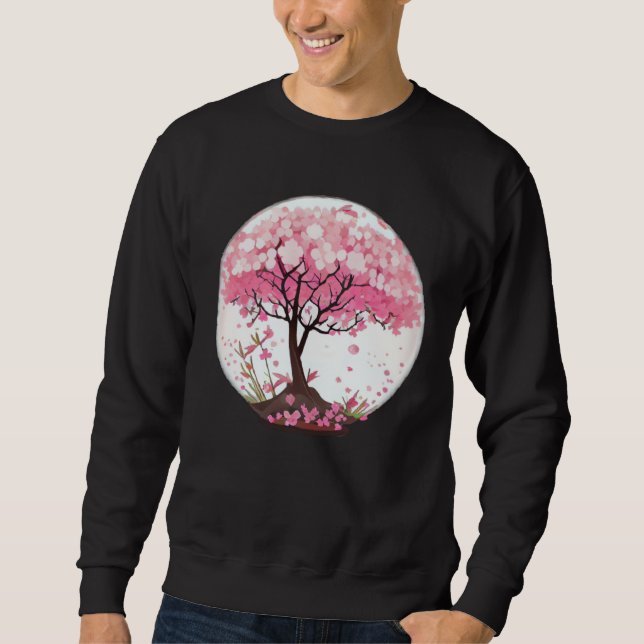 Sweatshirt A Refreshing and Enchanting Cherry Blossom Globe (Devant)
