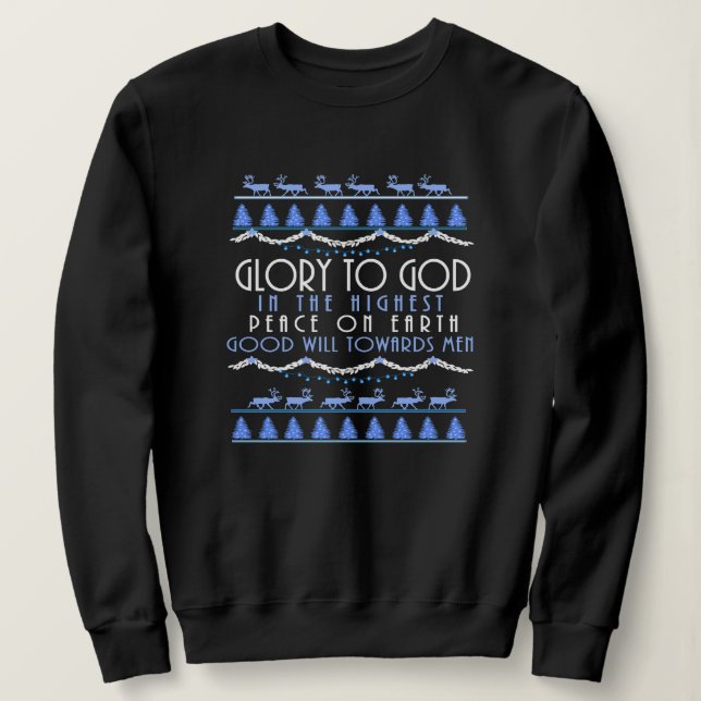 Sweatshirt A Savior Christ The Lord Christmas (Design devant)