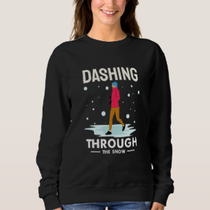 Sweatshirt À travers la neige course de course de jogging chu