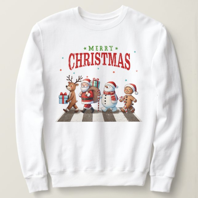 Sweatshirt Abbaye de Noël Road  (Design devant)