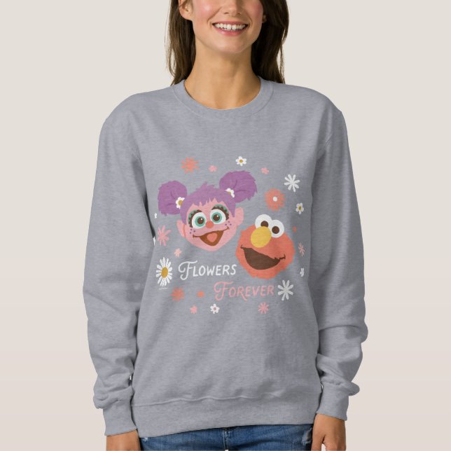 Sweatshirt Abby Cadabby et Elmo | Fleurs pour toujours (Devant)