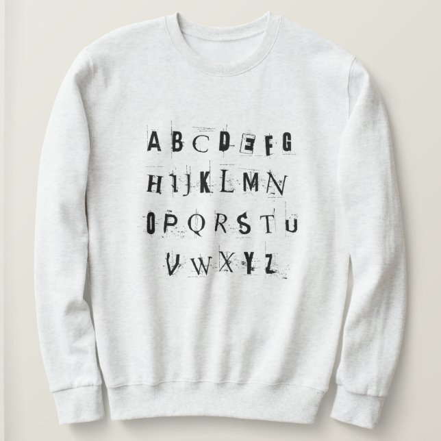Sweatshirt ABC du rock punk (Design devant)