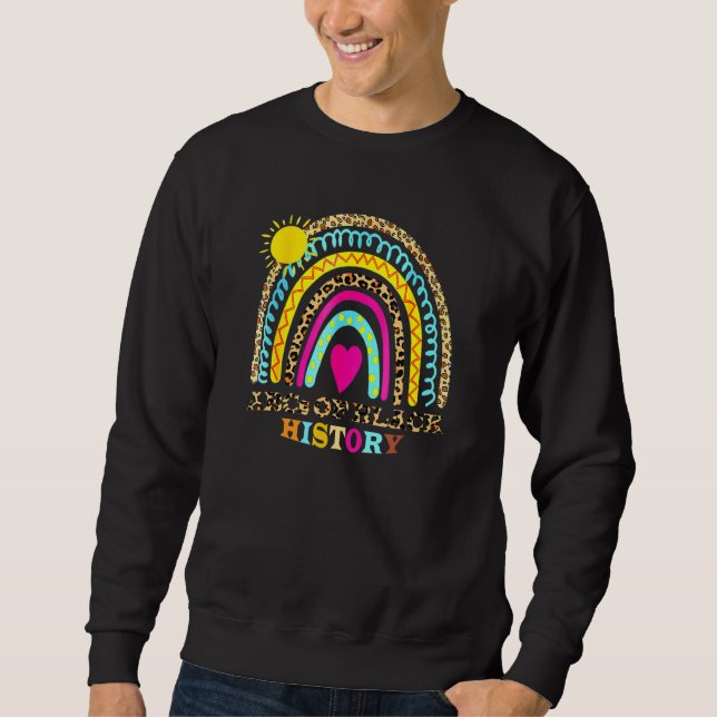 Sweatshirt Abcs Drôle De Noir Histoire Mois Fierté Femmes Hom (Devant)