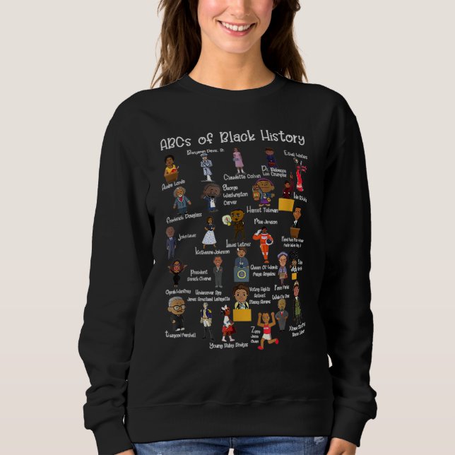 Sweatshirt ABCs Of Black History Month Original Awesome Afric (Devant)