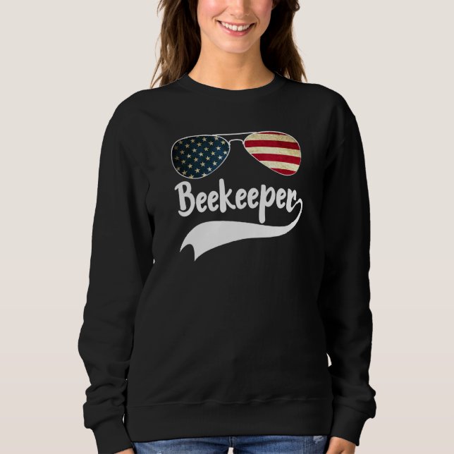 Sweatshirt Abee Keeper 4 juillet Lunettes de soleil du drapea (Devant)