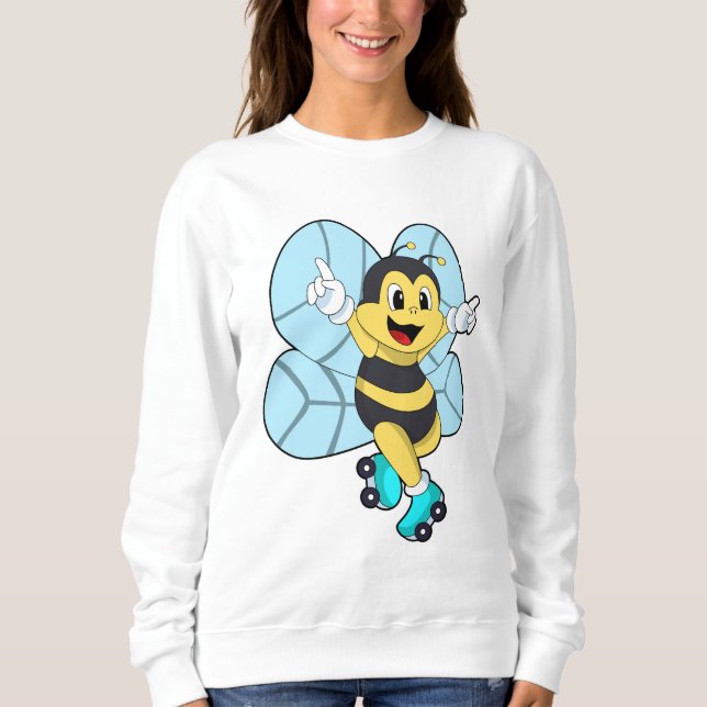 Sweatshirt Abeille à roulettes (Devant)