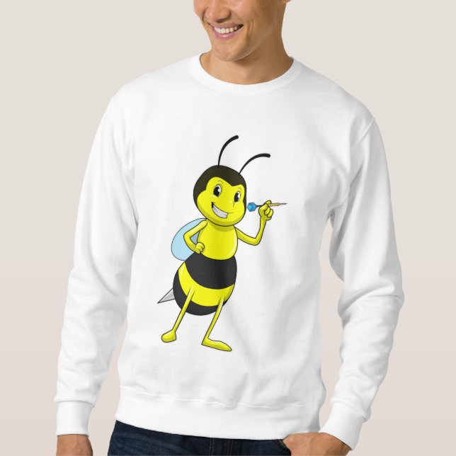 Sweatshirt Abeille aux fléchettes avec tarte (Devant)