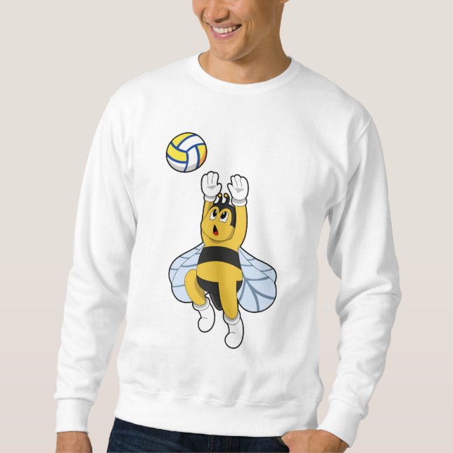 Sweatshirt Abeille aux sports de volley-ball (Devant)