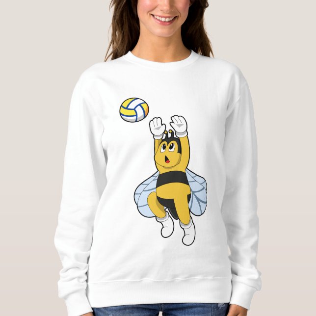 Sweatshirt Abeille aux sports de volley-ball (Devant)