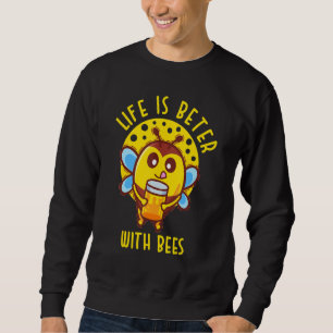 Sweatshirt Abeille cool Pour Hommes Femmes Miel Bumble Abeill