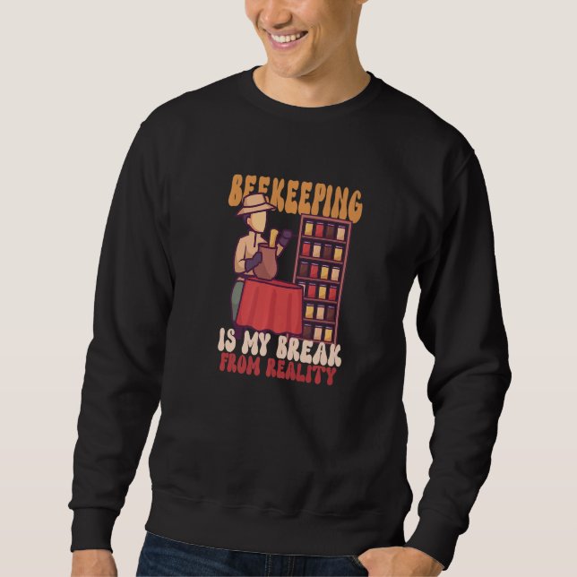 Sweatshirt Abeille de miel apiculteur apicole apiculture apic (Devant)