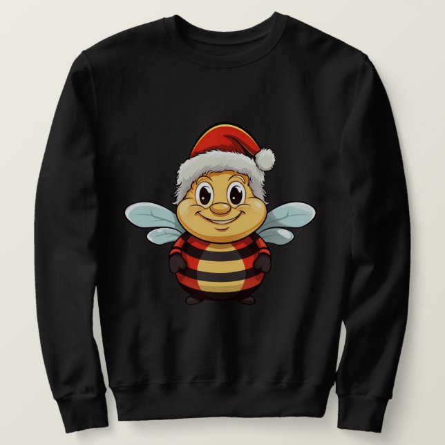 Sweatshirt abeille de Noël (Design devant)