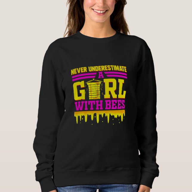 Sweatshirt Abeille Drôle Abeille Pour Filles Miel Abeille Api (Devant)
