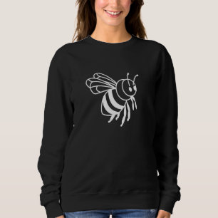 Sweatshirt Abeille Drôle Avec Le Sourire Sur Le Visage Abeill