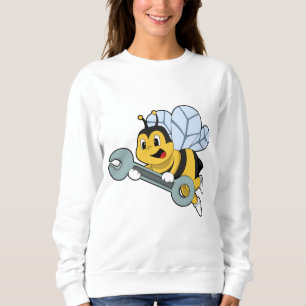 Sweatshirt Abeille en tant que mécanicien avec clé à cliquet