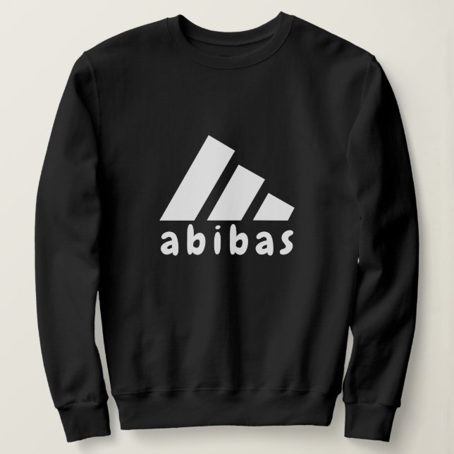 Sweatshirt abibas - ADIDAS Parody Logo Gag Gift (Design devant)