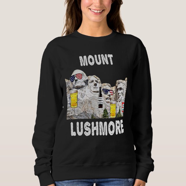 Sweatshirt Abraham Drinkin Ben Drankin Mount Rushmore Usa 2 (Devant)