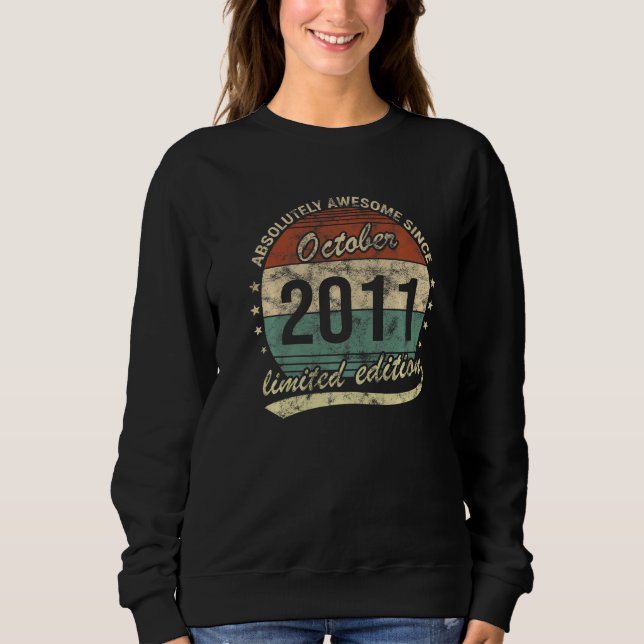 Sweatshirt Absolument Génial Depuis Octobre 2011 Garçon Ou Fi (Devant)