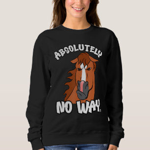 Sweatshirt Absolument pas grumpy chestnut blaze cheval débarr