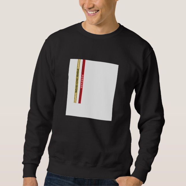 Sweatshirt Abstract White Square Straps Illustration Graphic  (Devant)