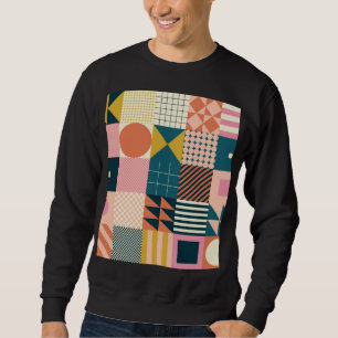 Sweatshirt Abstrait géométrique moderne : Conception colorée