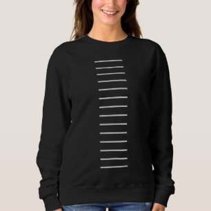 sweatshirt abstrait linéaire David Rose