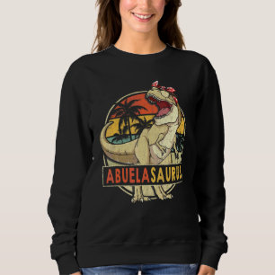 Sweatshirt Abuélasaurus Retro T Rex Dinosaur Abuela Famille M