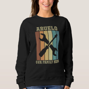 Sweatshirt Abuelo Notre Famille Héros Outils Arc-en-ciel Vint