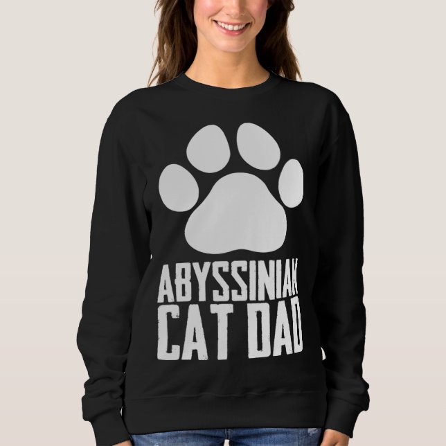 Sweatshirt Abyssinian kitten  Abyssinian mom  Abyssinian dad  (Devant)