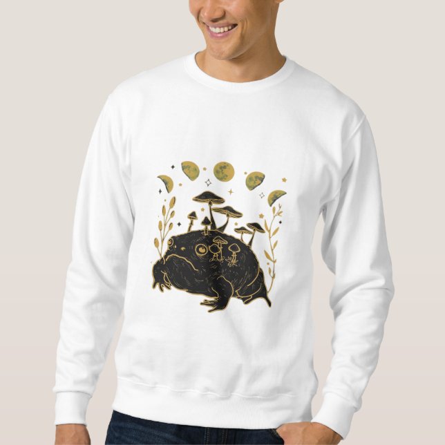 Sweatshirt Academia Lune Sorcière Goblincore Esthétique Greno (Devant)