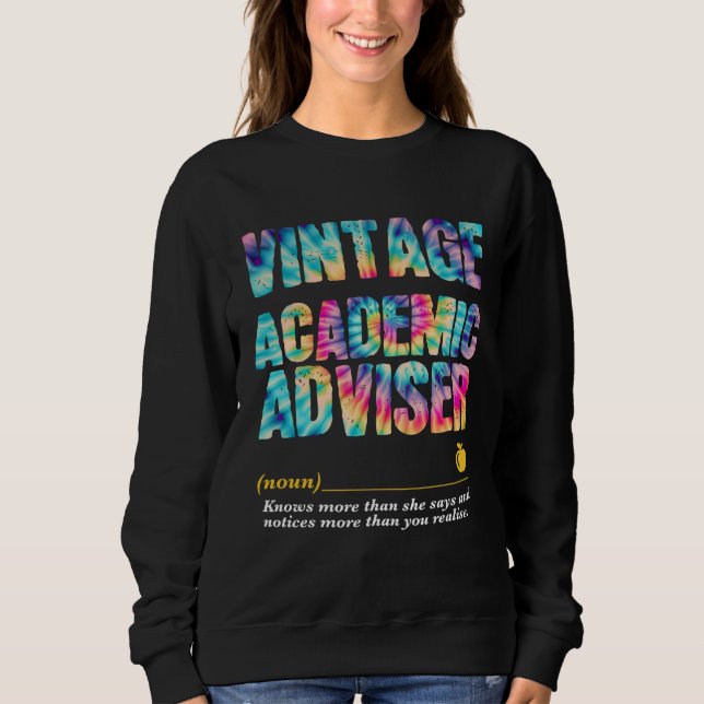 Sweatshirt Academic Adviser Appreciation Week Back to School (Devant)
