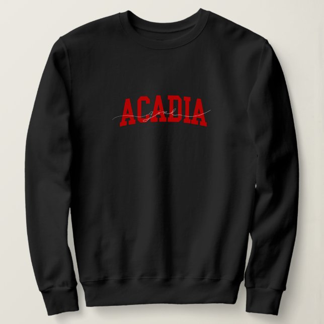 Sweatshirt Acadia girl university  (Design devant)