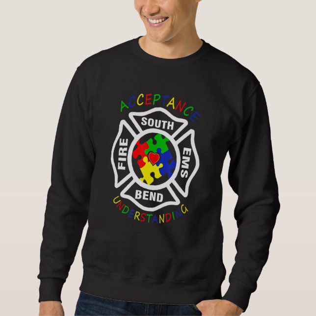 Sweatshirt Acceptation Fire South Ems Bend Comprendre Puzzl (Devant)