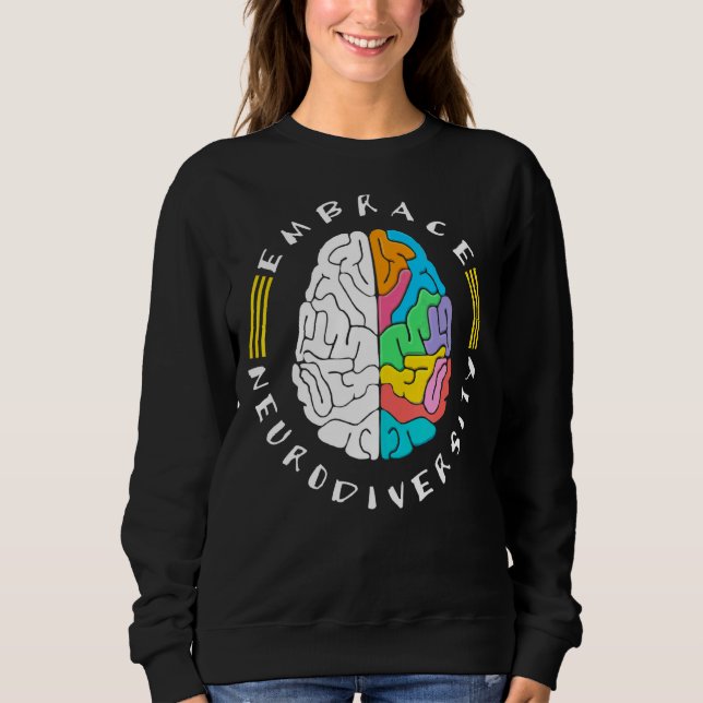 Sweatshirt Accepter la Sensibilisation sur l'autisme Asd Neur (Devant)