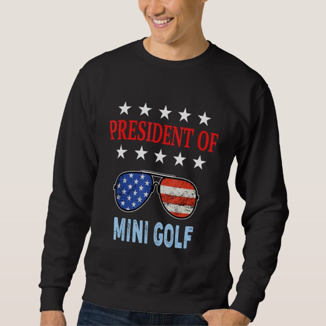 Sweatshirt Accessoires de mini-golf Citation de mini-golf Dra (Devant)
