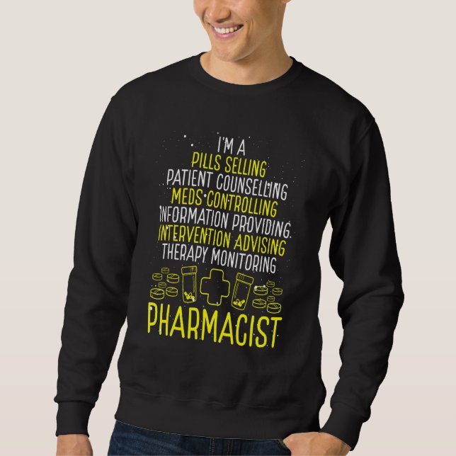 Sweatshirt Accessoires de pharmacien Semaine d'appréciation d (Devant)